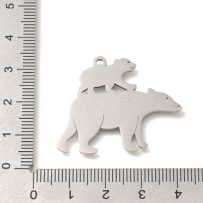 304 Stainless Steel Pendants STAS-S144-08P-1
