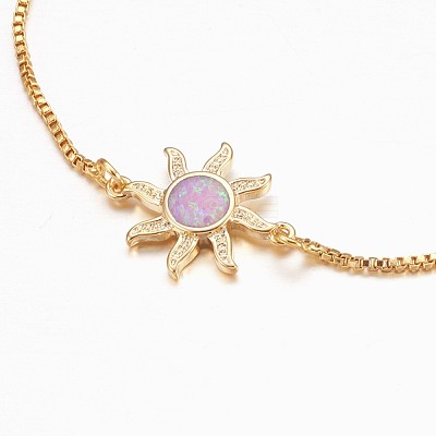 Adjustable Brass Bolo Bracelets BJEW-K204-06-G-1