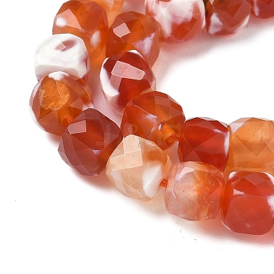 Natural Fire Crackle Agate Beads Strands G-H078-C49-6mm-04-1