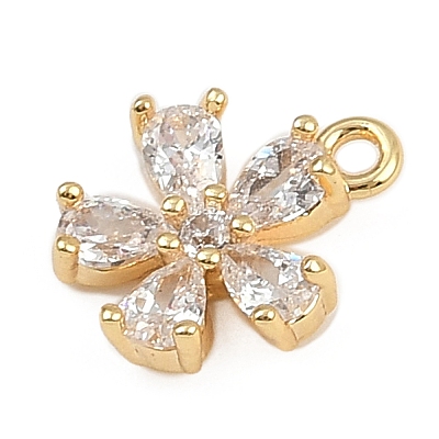 Brass Micro Pave Cubic Zirconia Pendants LS-KK-S339-06G-1