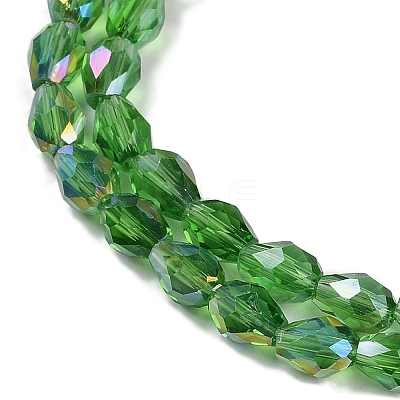 Transparent Electroplate Glass Beads Strands EGLA-N013-T4mm-B14-1