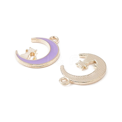 20Pcs 5 Colors Alloy Enamel Pendants ENAM-YW0002-77-1