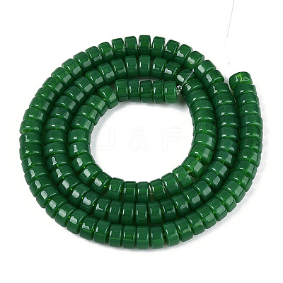Imitation Jade Glass Beads Strands GLAA-N027-3x6mm-02-1
