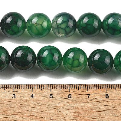 Natural Dragon Veins Agate Beads Strands G-A261-A03-14mm-1