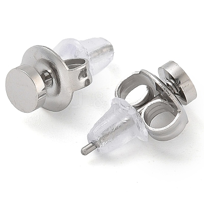 304 Stainless Steel Stud Earrings for Women EJEW-B109-04D-P-1