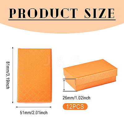 Rectangle Cardboard Paper Jewelry Box LS-CON-TAC0015-01G-1