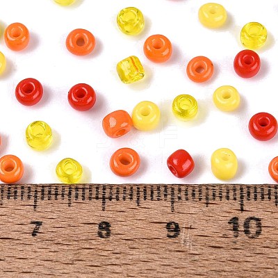 Opaque & Transparent Glass Seed Beads SEED-Q041-06B-1