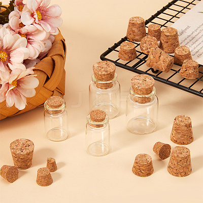 90pcs 5 styles Cork Bottle Stoppers AJEW-GF0009-39B-1
