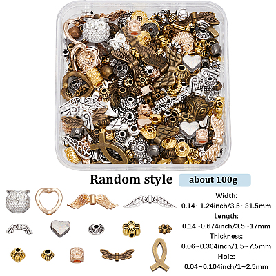 1Bag Tibetan Stylel Alloy Beads FIND-BM0001-34A-1