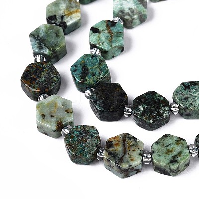 Natural African Turquoise(Jasper) Beads Strands G-P534-A26-02-1
