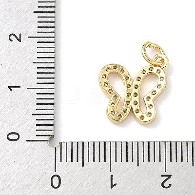 Brass Micro Pave Cubic Zirconia Pendants LS-KK-H528-03G-1