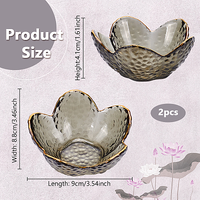 Glass Salad Bowl AJEW-WH0348-469A-1