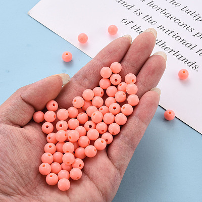 Opaque Acrylic Beads MACR-S370-C8mm-SS2109-1