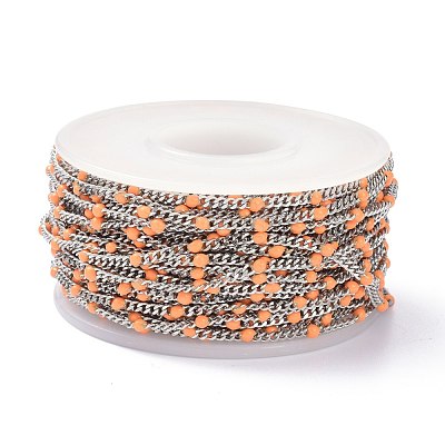 304 Stainless Steel Enamel Curb Chains CHS-P013-01P-01-1