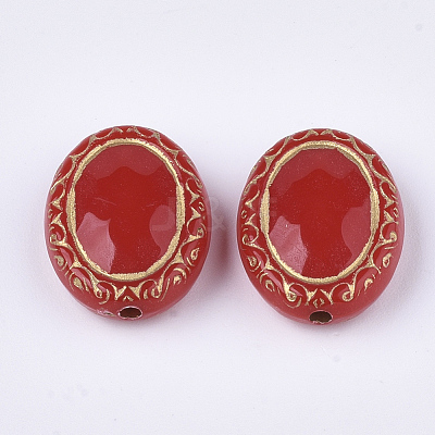 Plating Acrylic Beads X-PACR-T008-06D-1