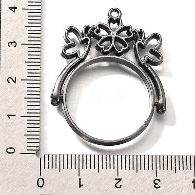 Alloy Open Back Bezel Pendants PALLOY-I223-02B-1