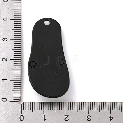 Spray Painted Alloy Pendants PALLOY-M218-02B-1