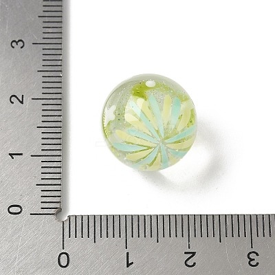 Transparent Resin Enamel Beads RESI-M052-01D-1