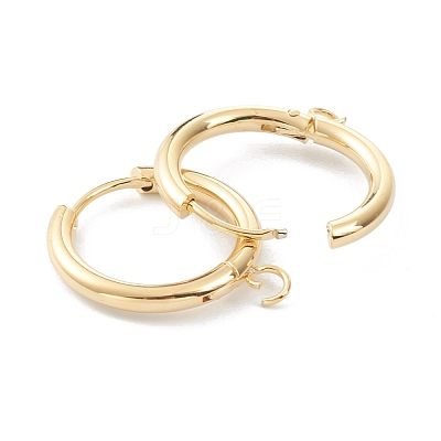 201 Stainless Steel Huggie Hoop Earring Findings STAS-P283-01F-G-1
