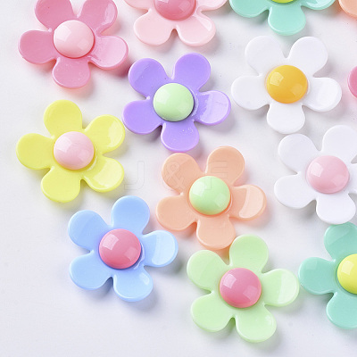 Opaque Acrylic Beads X-SACR-N007-D-02-1