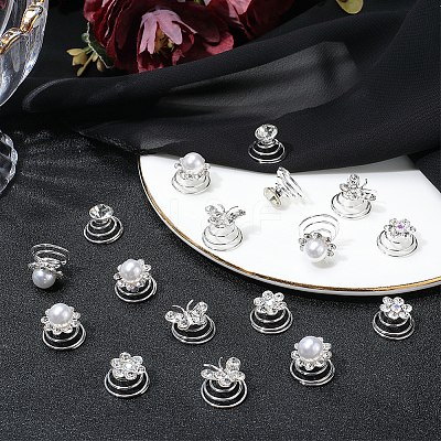 Spiral Hair Pin Coil Iron Hair Accessories OHAR-SP0001-12B-1