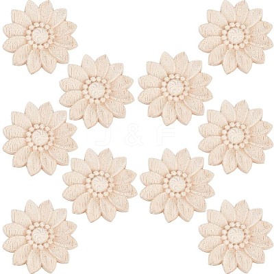 Wood Carved Onlay Applique Craft WOOD-WH0034-11B-1