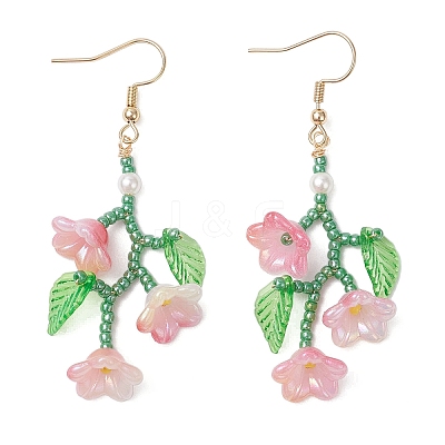 304 Stainless Steel Dangle Earrings EJEW-MZ00587-01-1