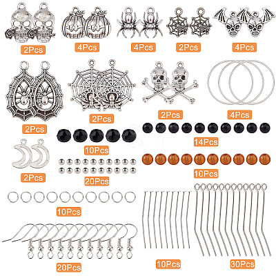 DIY Halloween Drop Earring Making Kits DIY-SC0019-36-1