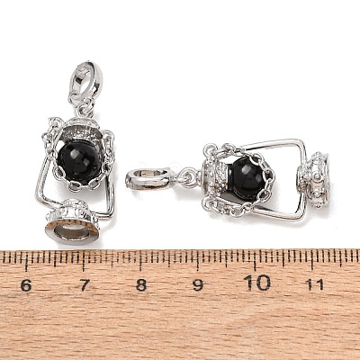 Natural Obsidian Pendants GG-CBA0251-04P-07-1