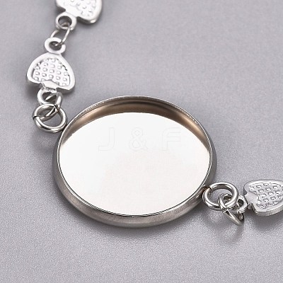 Tarnish Resistant 304 Stainless Steel Bracelet Making STAS-L248-004P-B-1