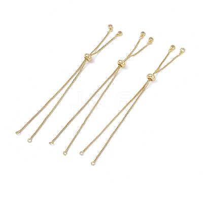 Brass Box Chains Slider Bracelet Makings KK-E068-VD012-2-1