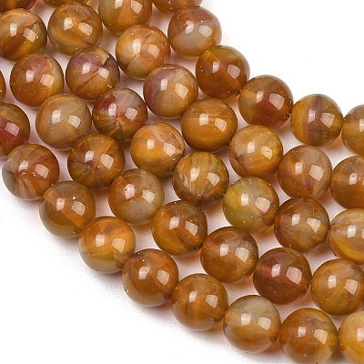 Handmade Lampwork Beads Strand LAMP-B056-10mm-05-1