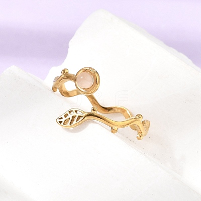 304 Stainless Steel Cuff Open Rings for Women GG-CBA7994-03G-10-1