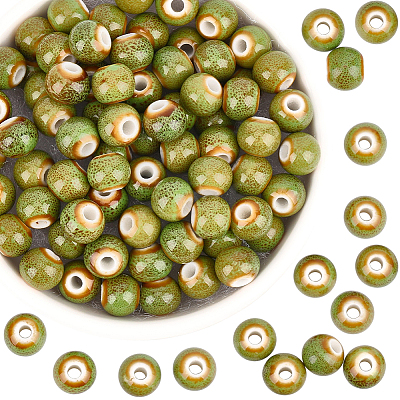 120Pcs Handmade Porcelain Beads PORC-PA0001-29B-1