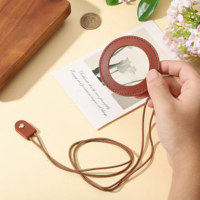 2Pcs Neck Wear Magnifying Glass AJEW-CA0005-27B-1