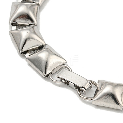 Non-Tarnish 304 Stainless Steel Square Link Chain Bracelets BJEW-S153-02P-1