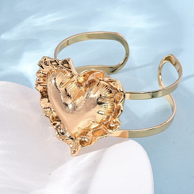 Alloy & Iron Cuff Bangles for Women LS-BJEW-F501-04KCG-1