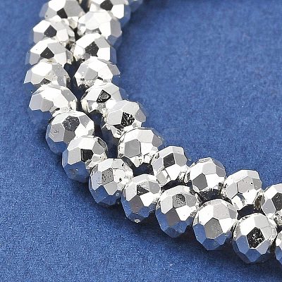 Electroplate Glass Beads Strands EGLA-D030-15B-06-1