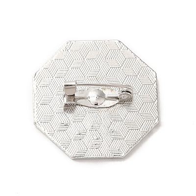 Eight-Diagram Tactics with Yin Yang Alloy Brooch Pin JEWB-K008-02P-1