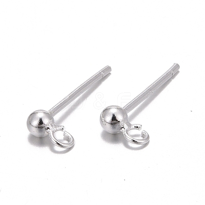 925 Sterling Silver Ear Stud Findings STER-K167-042A-S-1