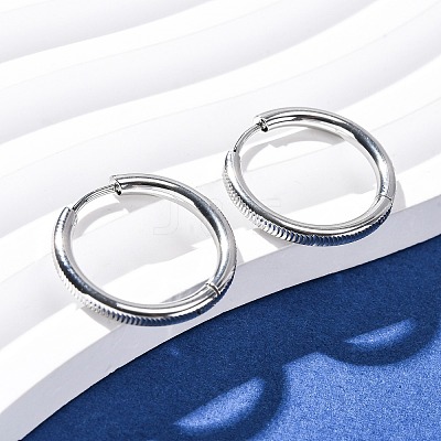 304 Stainless Steel Hoop Earrings EJEW-D331-09P-1