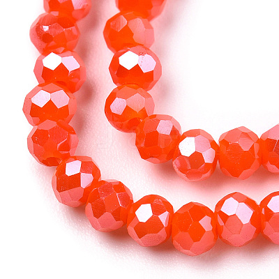 Electroplate Glass Beads Strands EGLA-A034-P2mm-A27-1