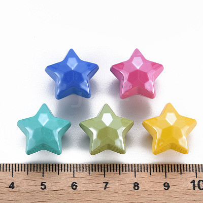 Pearlized Opaque Acrylic Beads MACR-S373-42I-1