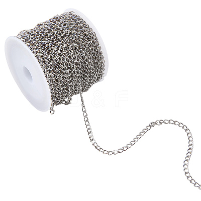 Tarnish Resistant 304 Stainless Steel Twisted Chains CHS-BM0001-02P-1