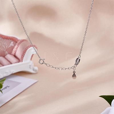8 Pieces No Buckle Extension Chain Sterling Silver Extender Chains Necklace Bracelet Anklet Removable Chain Extenders Charms for DIY Jewelry Making Accessories JX629A-1