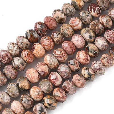Natural Leopard Skin Jasper Beads Strands G-D344-A24-1