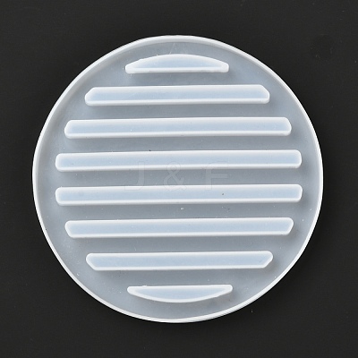 Flat Round Silicone Cup Mat Molds DIY-I065-06-1