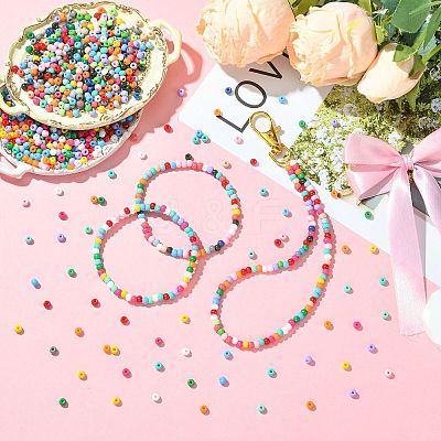 45G Baking Paint Glass Seed Beads SEED-SZ00001-021D-1