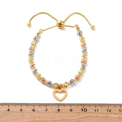 Brass Slider Bracelets BJEW-C090-02G-A-1