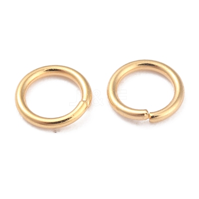Rack Plating Brass Open Jump Rings KK-O139-18G-G-1